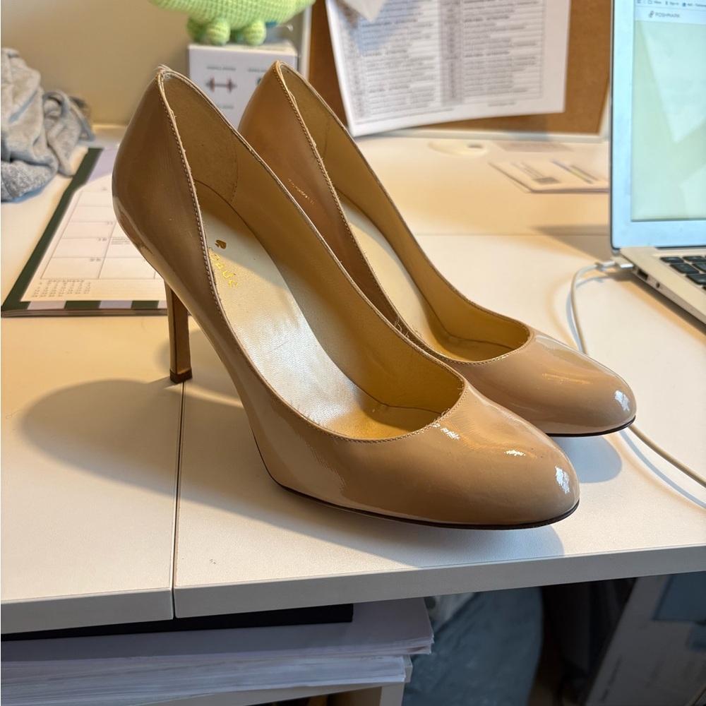Kate Spade Nude Patent Leather Heels